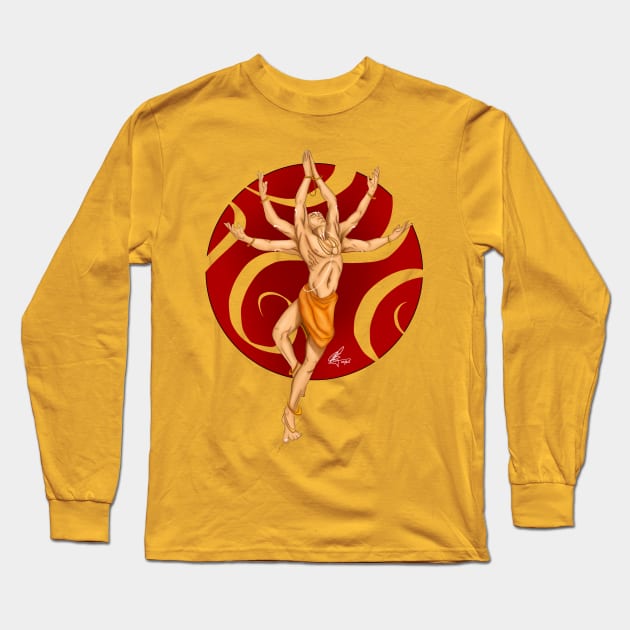 Bhakti - Radhe Radhe Long Sleeve T-Shirt by Roy's Disturbia